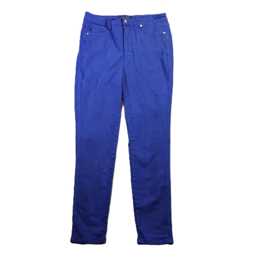 Judy Blue Womens 11/30 Skinny Pants Royal Blue Garment Dyed JB88694 High Rise
